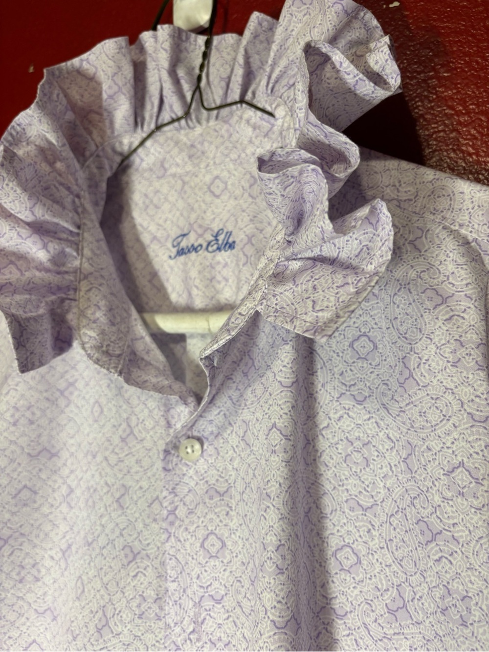Upcycled/Reloved Tasso Elba Lilac Ruffle Collar